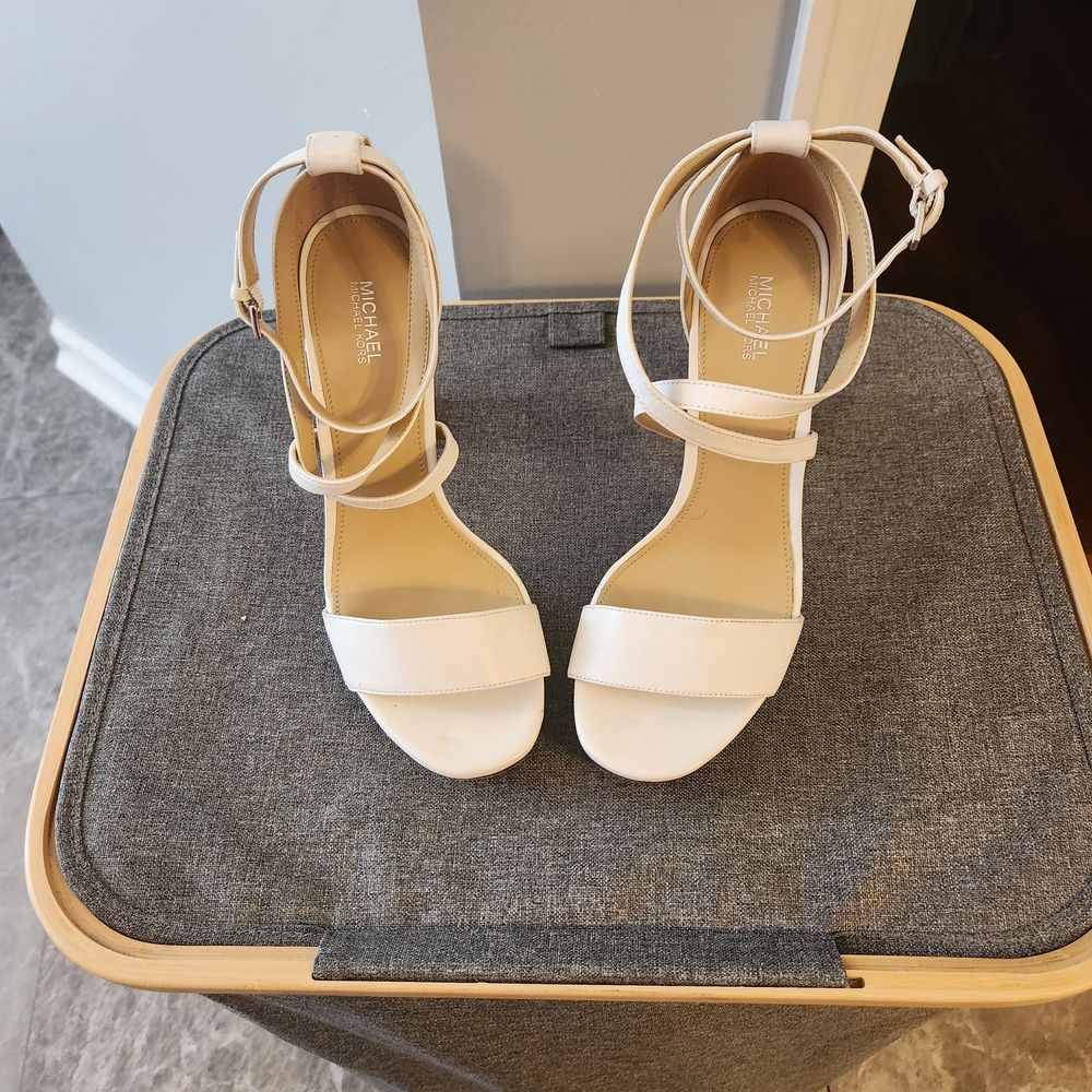 Michael Kors Cream Strappy Heels
